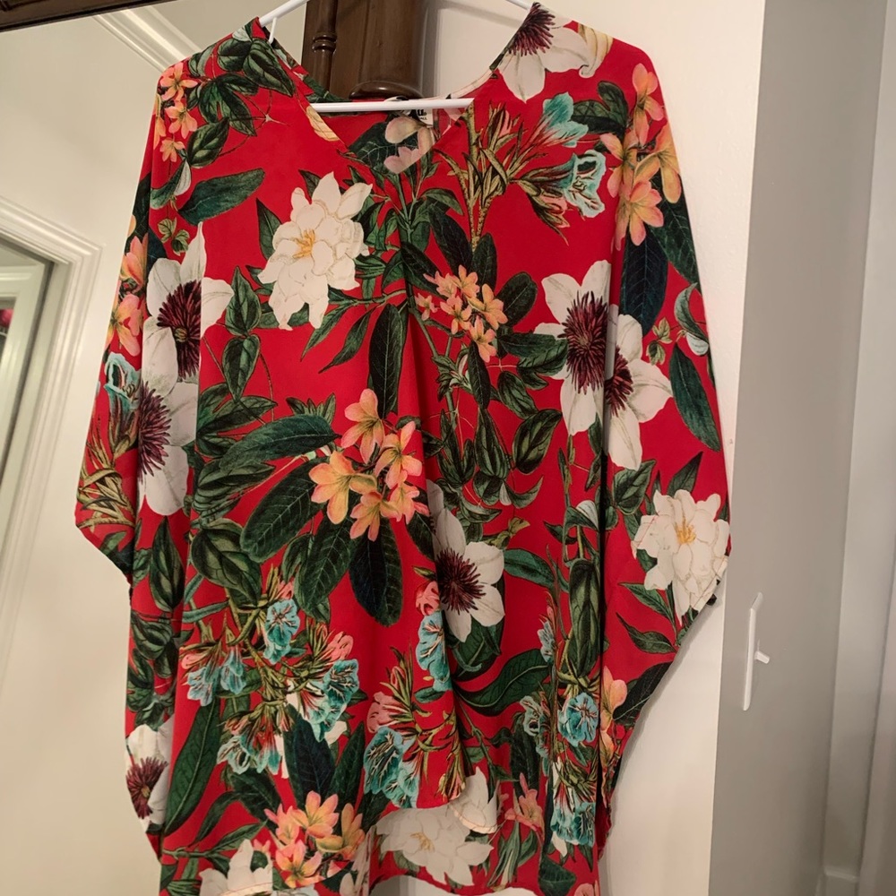 Show Me Your Mumu floral tunic top size XS